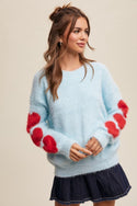 Give Love Fuzzy Knit Sweater