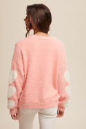 Give Love Fuzzy Knit Sweater