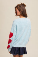 Give Love Fuzzy Knit Sweater