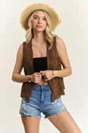 Crochet Vest with Scallop Hem