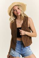 Crochet Vest with Scallop Hem